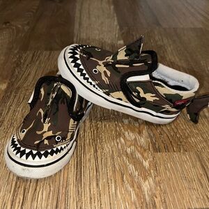 Camo Shark vans
